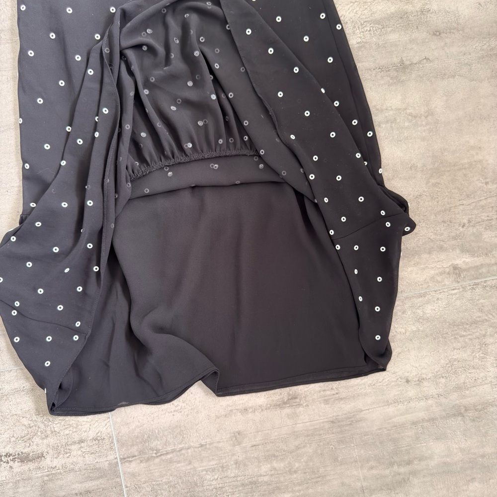 MICHAEL KORS Grommeted Georgette Black Slip Dress Sz XXS - Picture 8 of 13